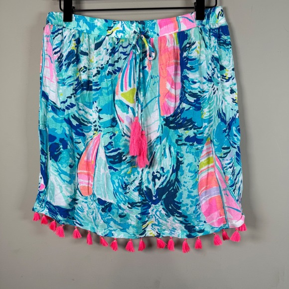 Lilly Pulitzer Tops - Lilly Pulitzer Palma "Hey Bay Bay" Sailboat Pattern Tube Top Small